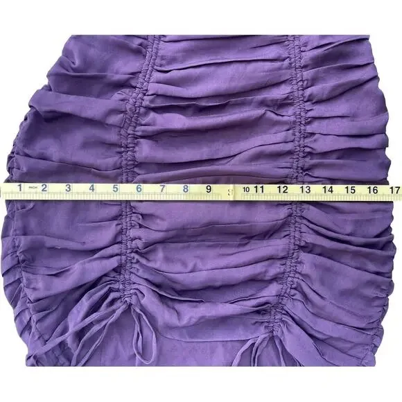 ASTR The Label Mardi Long Sleeve Ruched Mini Dress in Eggplant Purple - Small - Picture 10 of 15